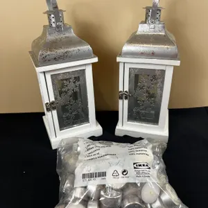 2 - New Natures Mark Wooden Lanterns