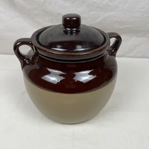 Lidded Stoneware Crock
