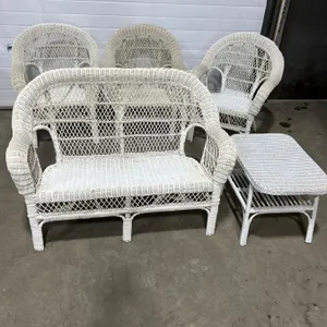 5 Piece Wicker Furniture Set