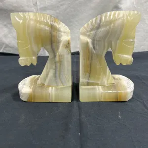 Horse Stone Book Ends