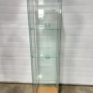 Glass Display Cabinet With 3 Shelves