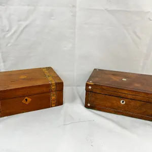 2 Antique Jewelry Boxes