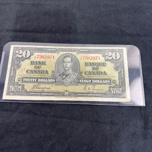 1937 Canadian $20 Dollar Bill