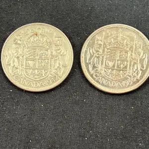 2 Canadian $0.50 Coins