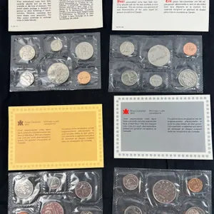 4 Royal Canadian Mint Uncirculated Canadian Coin Sets