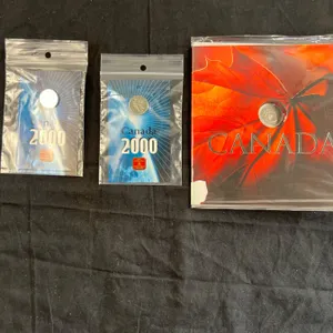 Royal Canadian Mint 2011 Coin Set & 2 Canada 2000 Pins