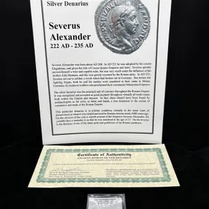 Ancient Roman Silver Denarius