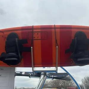 Obrien wake board w/adult and kids boots