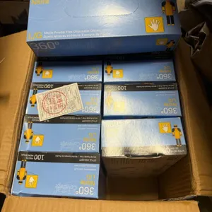One box of 10 boxes  large nitrile gloves