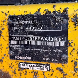 2023 Komatsu PC490LC-11 Tracked Excavator