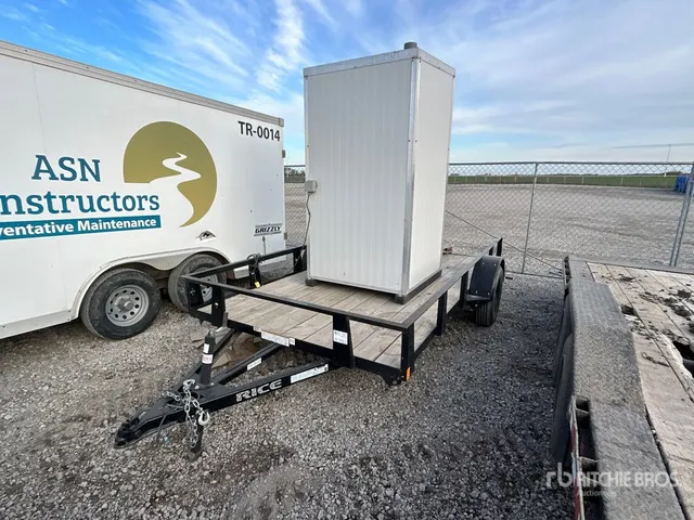 2024 Rice RS7612 12 ft S/A Utility Trailer
