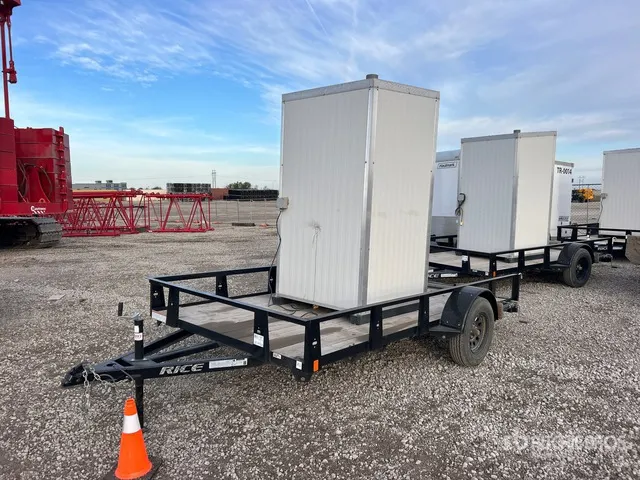 2025 Rice RS7612 12 ft S/A Utility Trailer