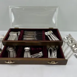 International "Deep Silver" Silverware Set