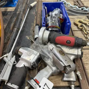 Assortment of air tools and parts