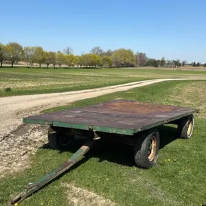 12FT X 7FT STEEL DECK FLAT RACK WAGON