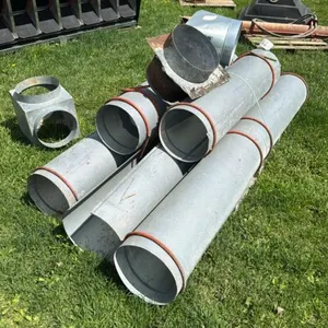 (8) 48INX12IN AERATION PIPE WITH FITTINGS.