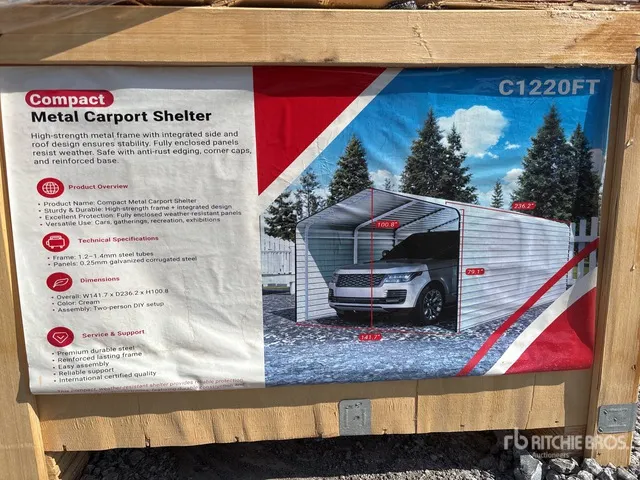 2026 SDLC1220 11 ft 9 in x 19 ft 8 in Carport (Unused)