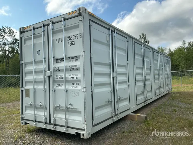 2026 40 ft High Cube Multi-Door Storage Container