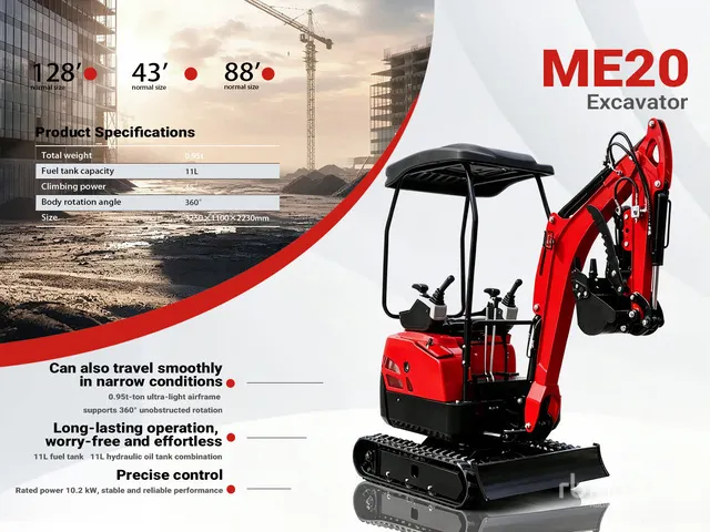 2026 ME20-RED Yanmar Diesel Mini Excavator (Unused)