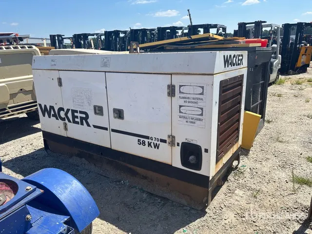 2007 Wacker G70 Skid-Mounted Generator Set (Inoperable)