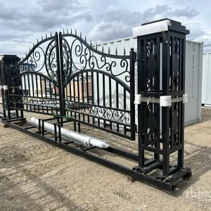2026 Suihe NFG-20FGP-EU 20 ft Wrought Iron Bi-Parting Driveway Gate (Unused)