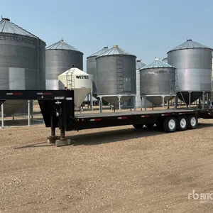 Goertzen 25 ft Tri/A Gooseneck Flatbed Trailer