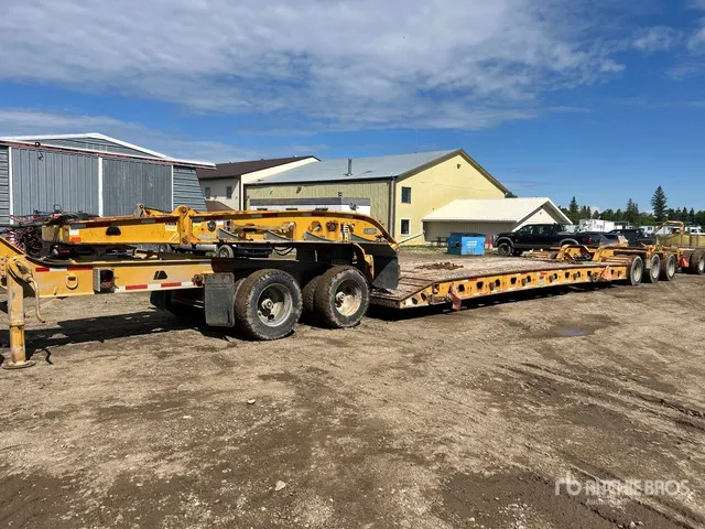 2017 Aspen E Series Tri/A Double Drop Removable Gooseneck Lowboy Trailer