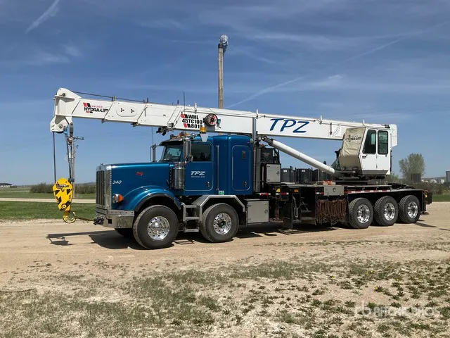 Weldco Hydra-Lift WHL45TC100 45 ton Straight Boom on 2014 Peterbilt 367 10x6 Sleeper Boom Truck