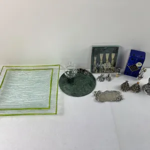 Pewter & Glass Kitchen Decor