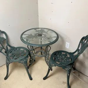 Cast Iron Bistro Table & Chairs