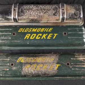 3 VINTAGE OLDSMOBILE ROCKET VALVE COVERS