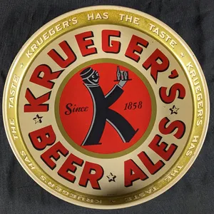BEER TRAY KRUEGER'S BEER & ALES SINCE 1858