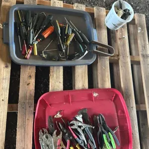 LOT OF SCREWDRIVERS, PLIERS, AND MISCEL. TOOLS