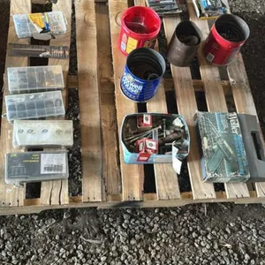 LOT OF MISC. HARDWARE AND SOLDERING IRON