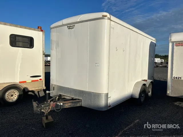 2013 Continental 14 ft T/A Enclosed Trailer