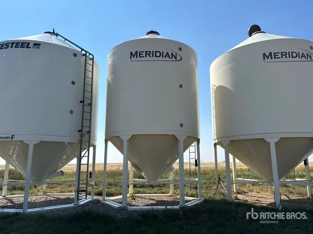 Meridian +/- 70 ton Epoxy Lined Hopper Grain Bin