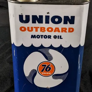 FULL QUART OIL CAN UNION 76 OUTBOARD
