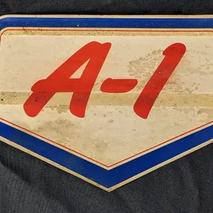 VINTAGE THICK PAPER FORD A-1 USED CARS WINDOW SIGN