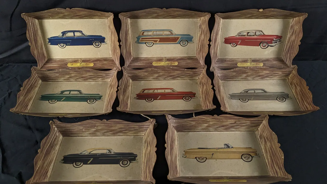 SET OF 8 1953 OR 1954 FORD DEALERSHIP CARDSTOCK SIGNS