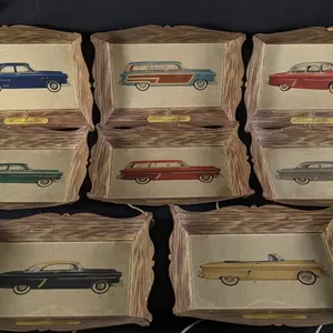 SET OF 8 1953 OR 1954 FORD DEALERSHIP CARDSTOCK SIGNS