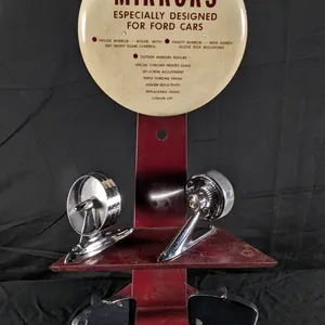 GENUINE FORD MIRRORS FOR FORD CARS TIN DISPLAY RACK SIGN