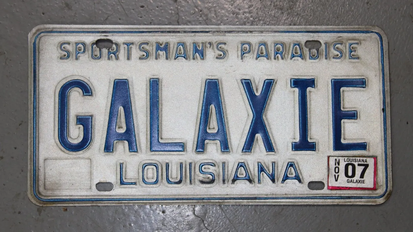 GALAXIE LOUISIANA LICENSE PLATE