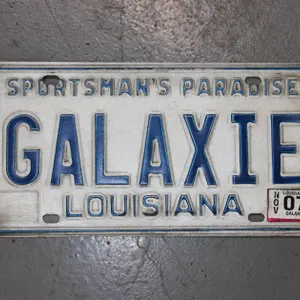 GALAXIE LOUISIANA LICENSE PLATE