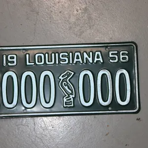 1956 LOUISIANA LICENSE PLATE