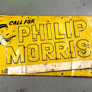 PHILIP MORRIS METAL SIGN