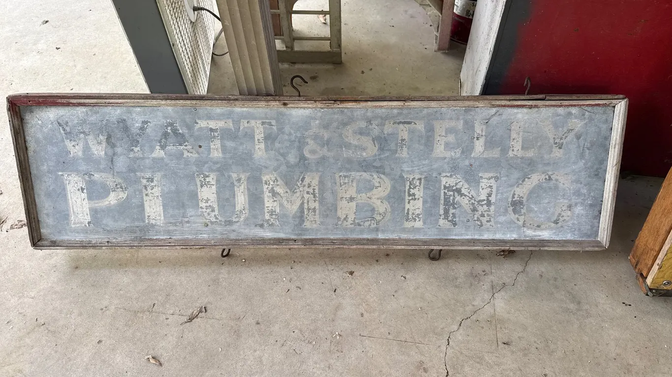 WYATT & STELLY PLUMBING SIGN