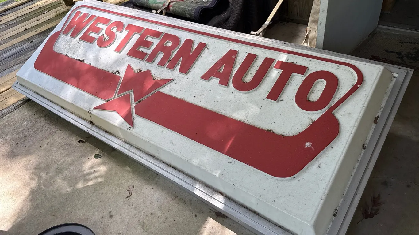 WESTERN AUTO ILLUMINATED SIGN