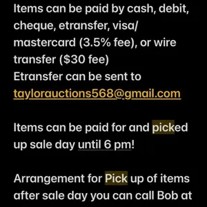 Payment & Pick up