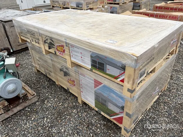 2026 SDL2533DGMS Double Garage Metal Storage Building (Unused)