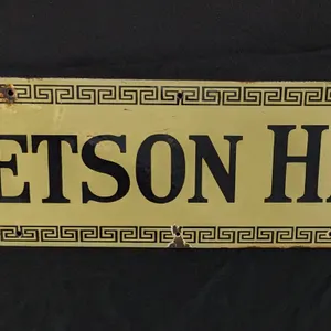PORCELAIN SIGN STETSON HATS